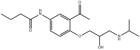 N-[3-Acetyl-4-(2-hydroxy-3-propan-2-ylamino-propoxy)-phenyl]butanamide(37517-30-9)